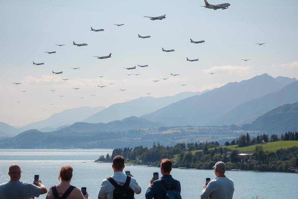 Flugbeobachtung am Bodensee
