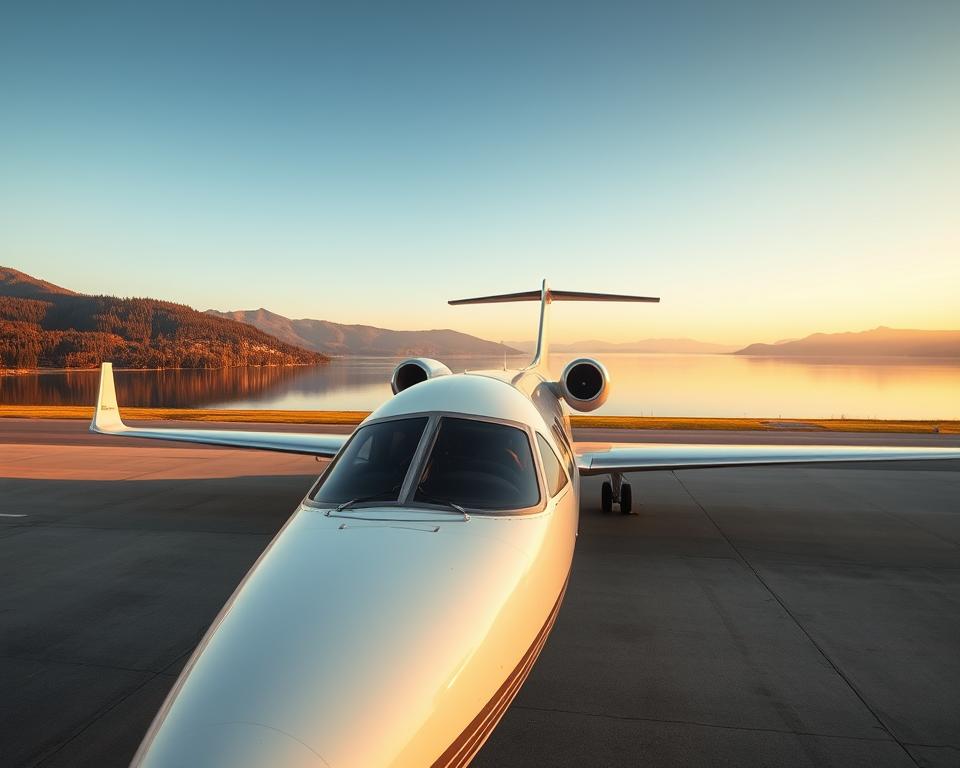 Privatjet am Bodensee Airport
